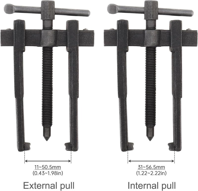 ChgImposs 2 Jaws Gear Puller, Adjustable Bearing Puller Gears, Internal External Removal Tool for Pulleys Flywheels Bearings Gears (4 INCH) - Image 2